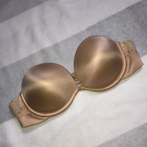 Nude strapless bra
